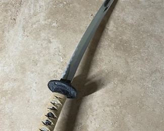 Japanese katana samurai sword 1 of 2	Total sword length 25.75 inches blade length 18 inches	
