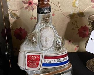 Vintage UNDEFEATED Boxing Champion Rocky Marciano 1973 Decanter	11 inches x 6 inches	
