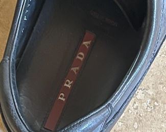 Prada black Velcro tie shoe sneaker Size