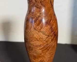 2pc Burl Wood Candle Holders PAIR Artist Made	7.25in h	
