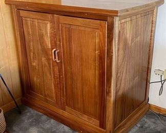 Custom Made Wood Console Cabinet	42x45x27.5in	HxWxD
