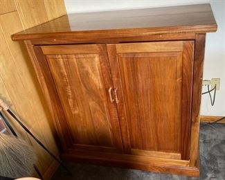 Custom Made Wood Console Cabinet	42x45x27.5in	HxWxD
