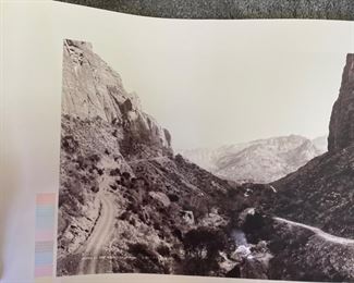 1900s Arizona Canyon Back Roads Panoramic Photograph Print AZ Bridge West Coast Photo & Art Co.	17x50in	
