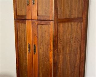 Custom Made Wood Corner Cabinet	75 x 54 x 28in	HxWxD
