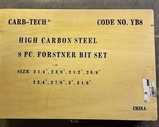 Carb-Tech 8 pc Forstner Bit Set VR8	Case: 4x13.25x9.15in	HxWxD
