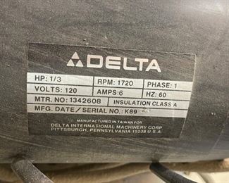 Delta 31-340 Belt/Disc Sander	20x14x26in	HxWxD
