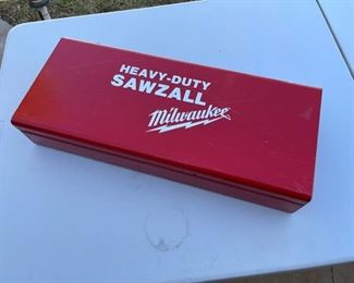 Milwaukee heavy-duty Sawzall plus blades	Saw length 16 inches	
