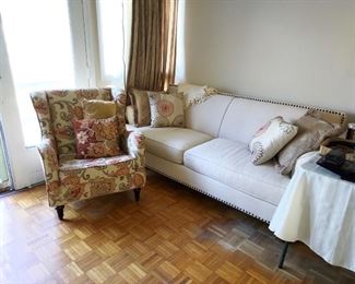 Sofa, Floral Chair