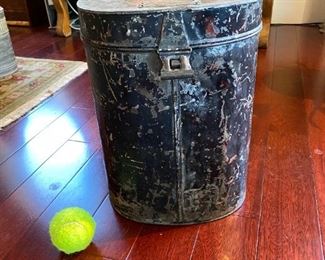 Antique Militia Lunch Pail 