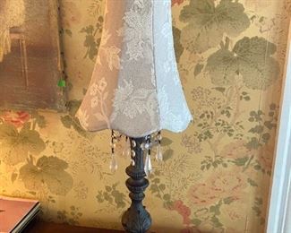 Cast Iron Stylized Lamp  Finial