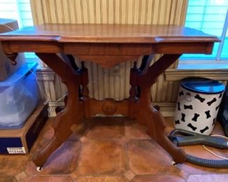 Eastlake Parlor Table ~ Makes a fashionable desk !