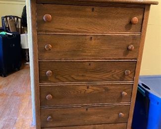 Mission Oak ~5 Drawer  Dresser 