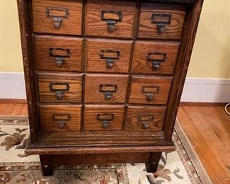 Remington 12 Drawer Card Catalog 