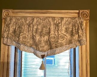 Each window treatment ~ Price will include Rod, Valance & tassel 