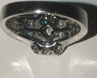 size 8 ~ 14 K blue diamonds