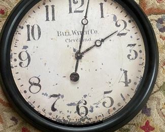    Advertising Clock ~Ball Watch Co. Ohio -                             
               made railroad pocket watches