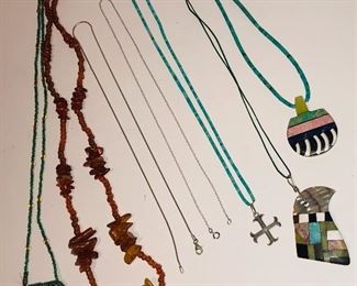 Sterling, Turquoise, Amber, Coral and more 