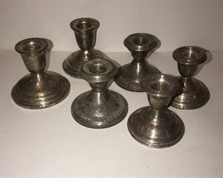 Weighted Sterling Candle Sticks