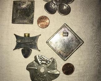 Sterling Pin & Pendants