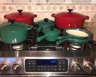  Le Creuset are the green ones ~ red ones are not marked