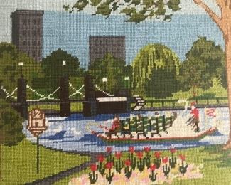 Swan Boats Needlework