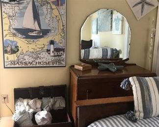 Waterfall dresser with mirror ~ Nautical / Beach Themed