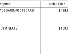 Receipt for the adjustable frame for Queen sized beds ~ We have 2 of them !