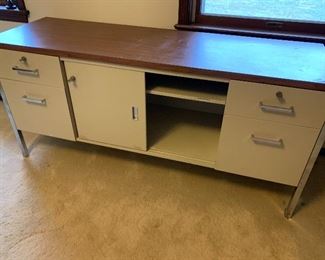 Steelcase Office Credenza 62" x20" with keys 