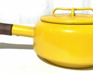DANSK DESIGNS Lidded Yellow Pot W Handle
