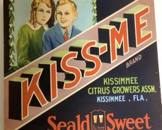 Collectible Vtg KISSIMMEE Citrus Advertisement
