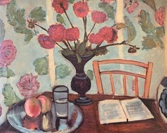 MATISSE Still Life with Dahlias Print on Board
