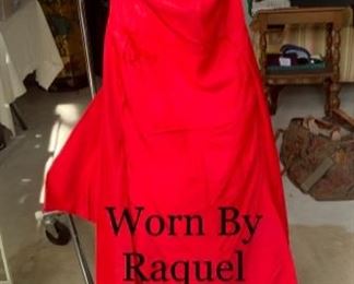 Designer Red Dress Worn by Raquel Welsh
