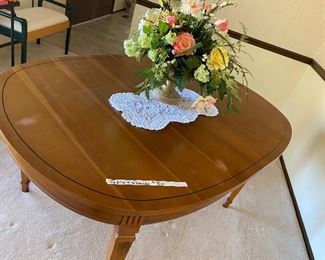 Table with leaves and pads 50.00
