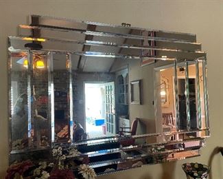 Beveled all glass mirrors