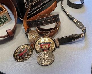 Professional rodeo belt buckles
PBR