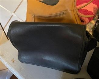 Leather coach purse