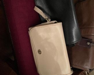 Leather coach purses