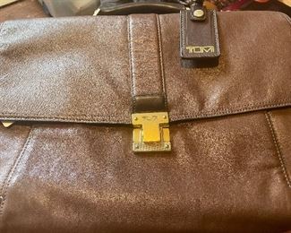 Tumi leather professional satchel 