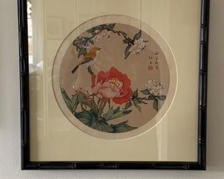 Chinese painting on silk