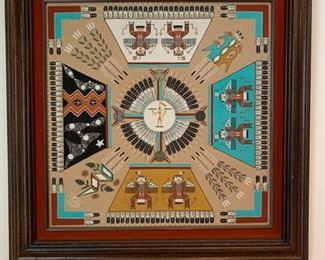 Native American sand art, purchased from Thunderbird