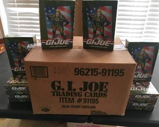 18 sealed unopened boxes of G I Joe collector cards in original case
Taking bids