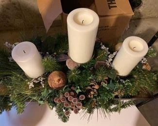 Holiday decorations and center pieces