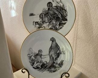 4 plate collector set Game Birds