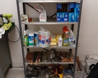 Tools and cleaning supplies 