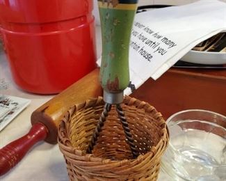 Basket made from a potato masher...