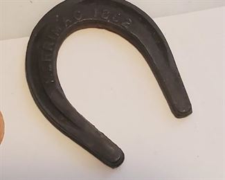 Rare horseshoe cast from the remains of the ironclad Merrimac, 1862...