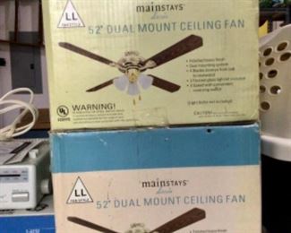 2 NEW Never opened ceiling fans.