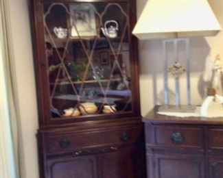 Vintage Corner Cabinet