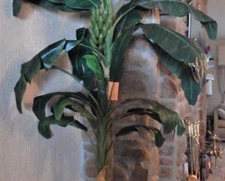 Large faux banana tree