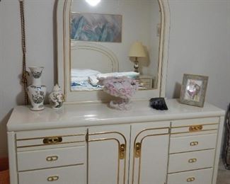 Dresser with mirror